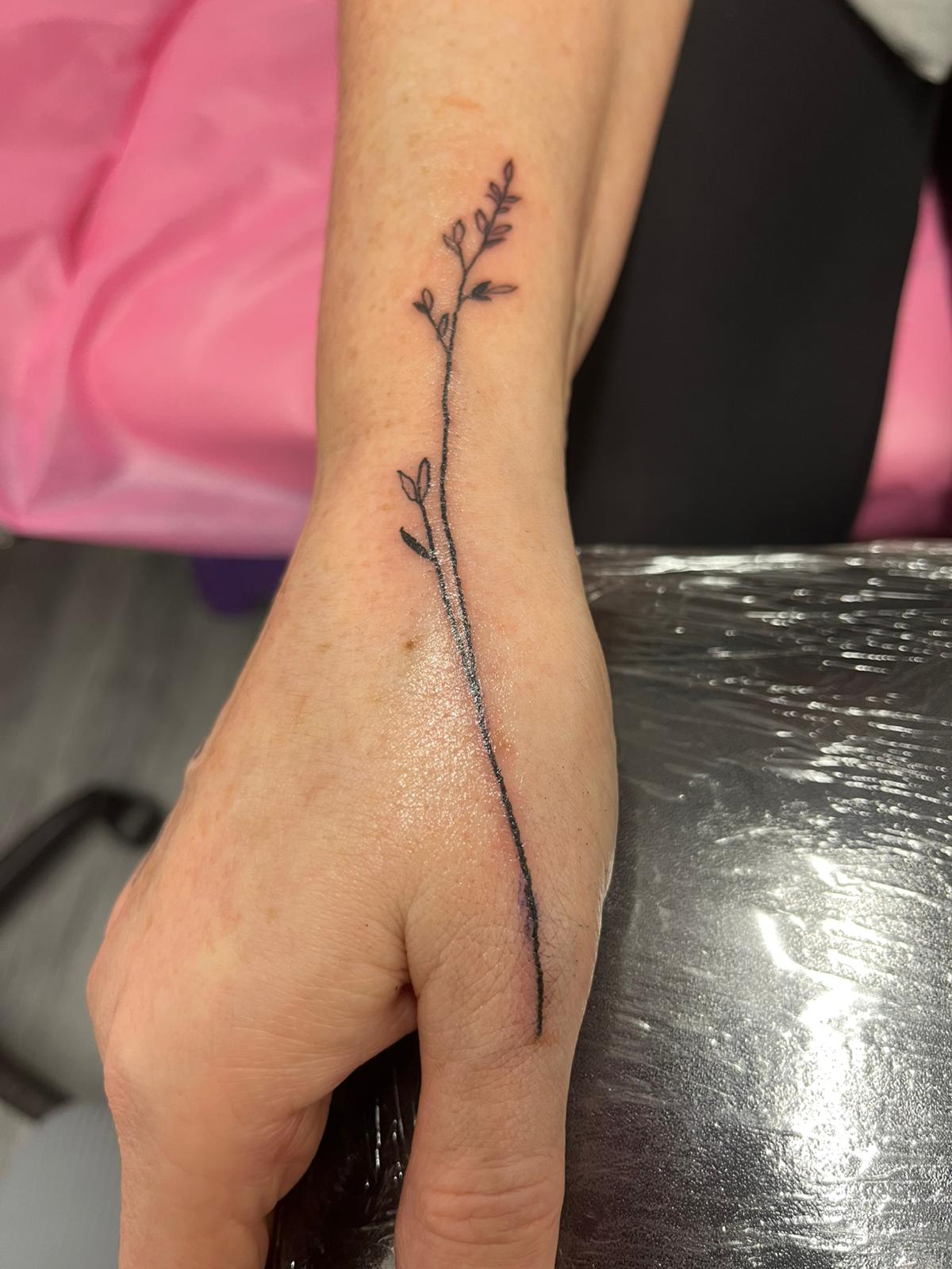 Fine line minimalist tattoo Ainsdale Southport by Ink By LOLO