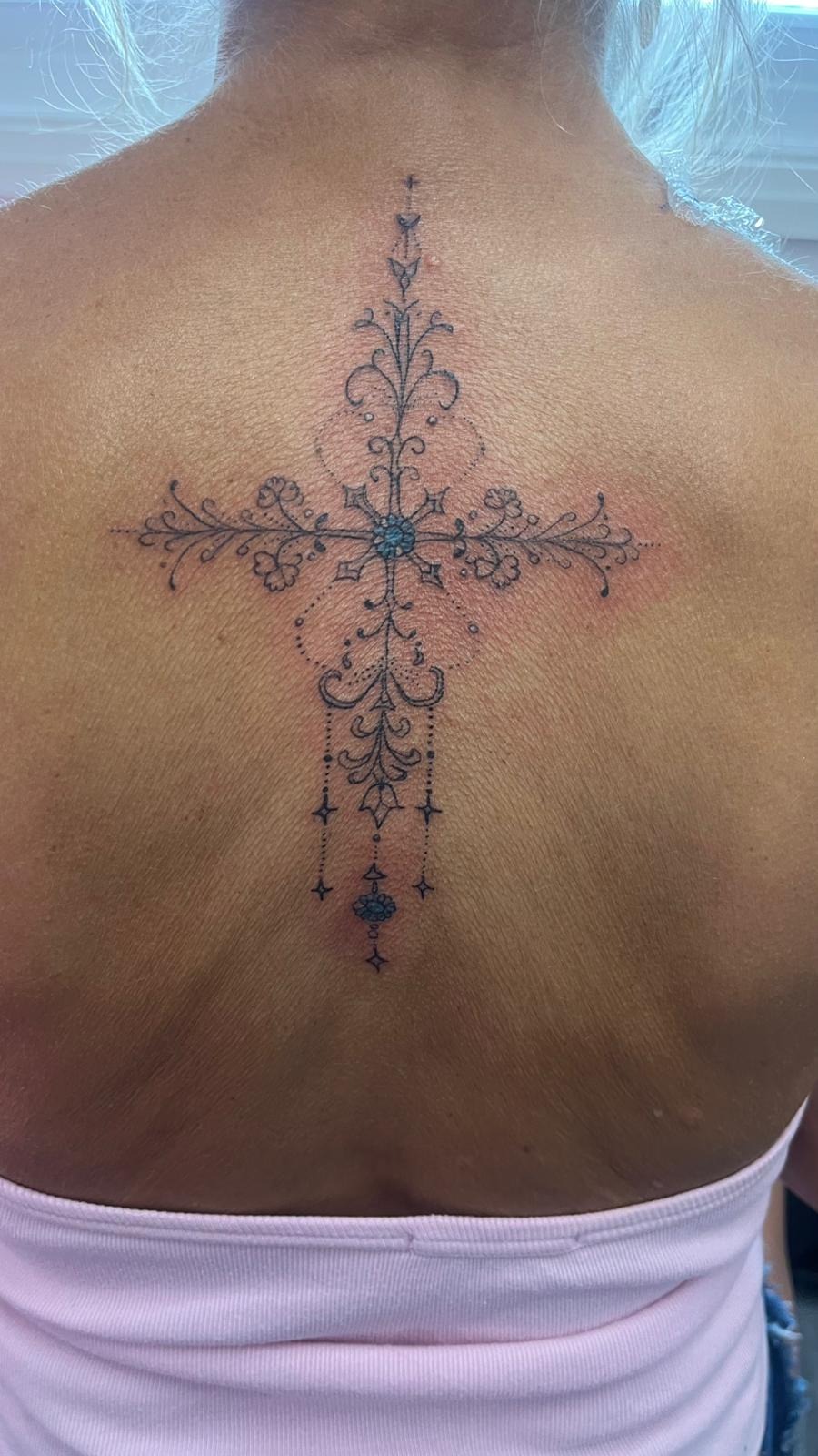 Subtle minimalist fine line tattoo Ainsdale Merseyside